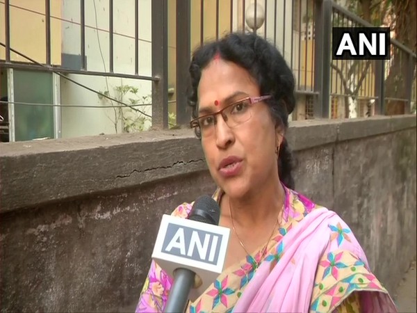 Rania Free Primary School's Teacher In-charge Bijali Das talking to ANI on Tuesday. Photo/ANI