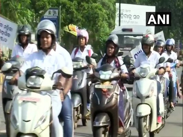 Women's bike rally in Bhubaneswar