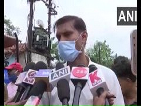 Devendra Patel, Sub Divisional Magistrate of Bilaspur speaking to reporters on Sunday. Photo/ANI