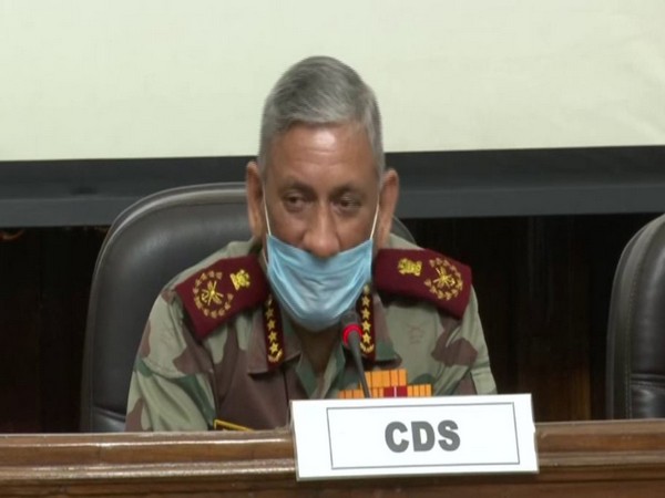 CDS General Bipin Rawat addressing a press conference in New Delhi on Friday. Photo/ANI