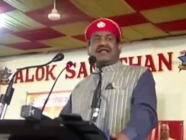 Lok Sabha Speaker Om Birla speaking at an event in Udaipur, Rajasthan on Wednesday. Photo/ANI