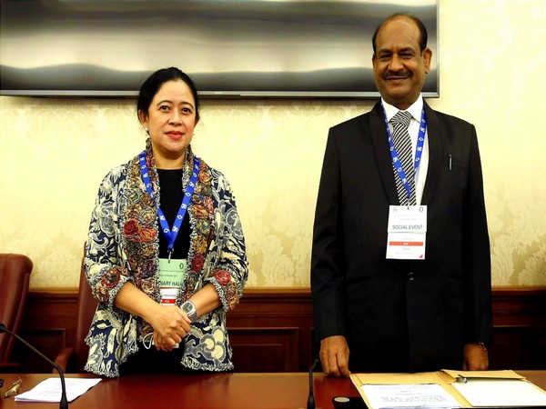 Lok Sabha Speaker Om Birla with Indonesian Speaker Puan Maharani. (Twitter)