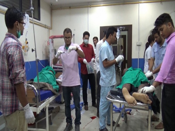 The injured were rushed to a hospital