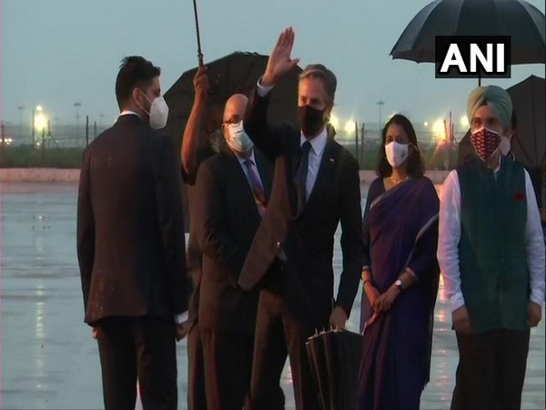 US Secretary of State Antony Blinken arrives in Delhi on a two-day official visit to India (ANI)