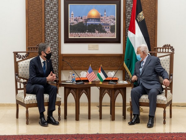 US Secretary of State Antony Blinken on Tuesday met with Palestinian President Mahmoud Abbas.