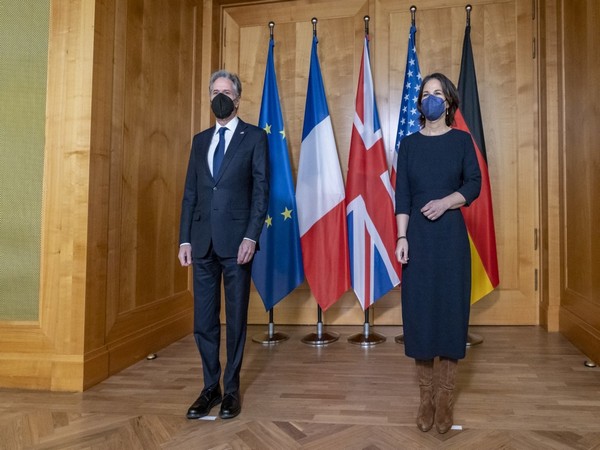 US Secretary of State Antony Blinken with Germany's Foreign Minister Annalena Baerbock. (Photo Credit: Blinken Twitter)
