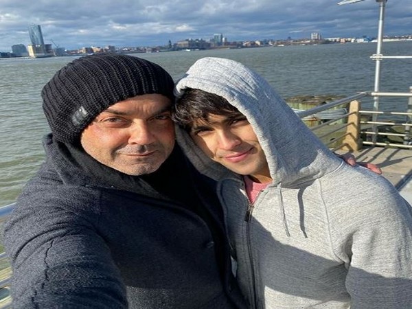 Actor Bobby Deol with son Aryaman (Photo courtesy: Instagram)