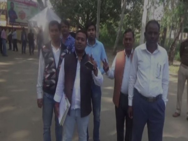 Candidates at the Bokaro Constituency on Monday.