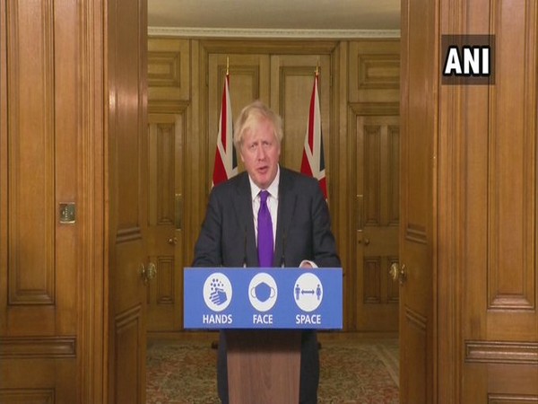 UK Prime Minister Boris Johnson during a press conference on Wedenesday.