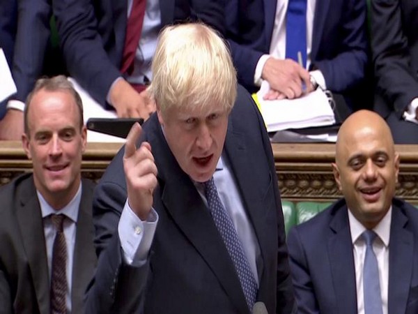 UK Prime Minister Boris Johnson speaks at the House of Commons in London on Wednesday. (Photo Credit: Reuters)