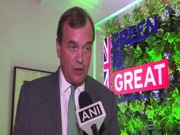 British High Commissioner Dominic Asquith speaking to ANI in New Delhi on Thursday. Photo/ANI