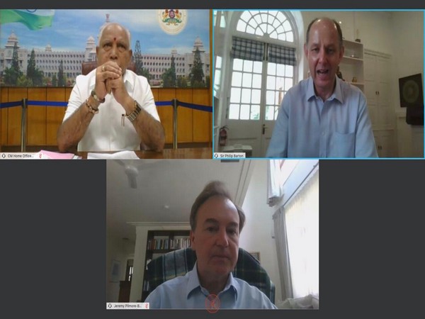 Sir Philip Barton held calls with the Karnataka Chief Minister, industry leaders and startup community