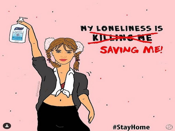 The illustrated picture shared by singer Britney Spears (Image courtesy: Instagram) 