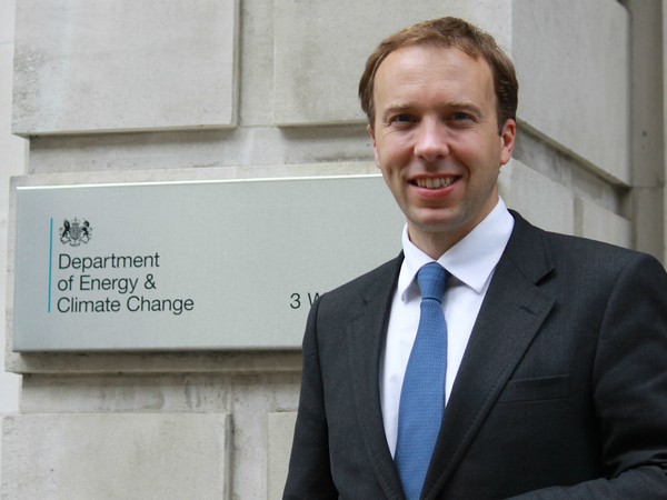 British Secretary of State for Health and Social Care Matt Hancock (File pic)