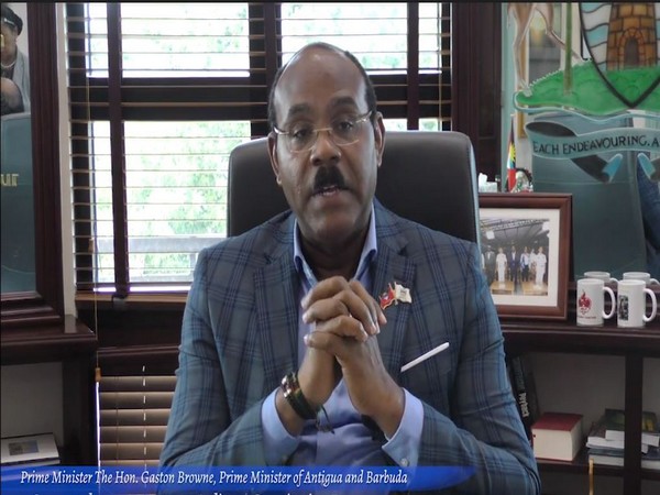 Prime Minister of Antigua and Barbuda Gaston Browne wishing India on Constitution Day