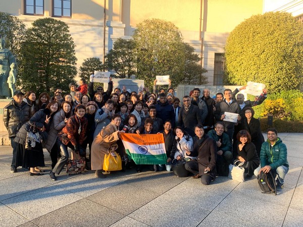 Indians gathered to support CAA in Japan on Friday