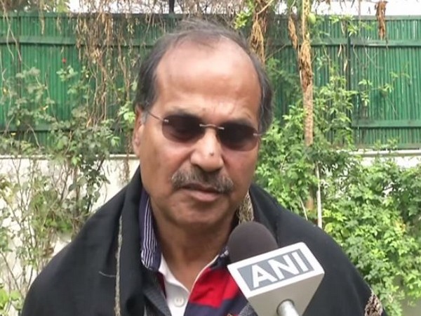 Congress leader Adhir Ranjan Chowdhury talking to ANI in New Delhi on Monday (photo/ANI)