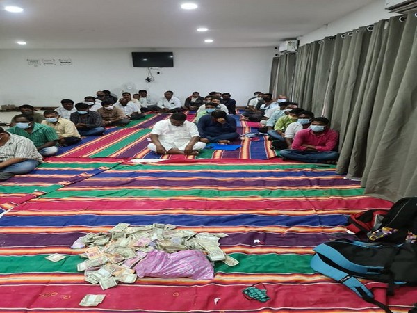 Bengaluru police have seized Rs 96 lakh from the gambling den. (Photo/ANI)