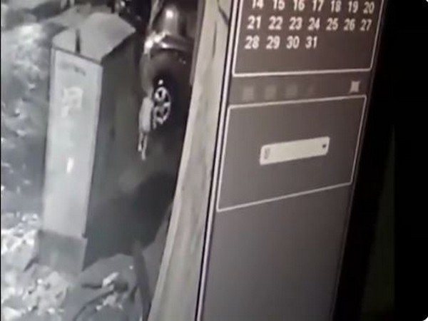 CCTV footage of child roaming near the gutter immediately before the incident