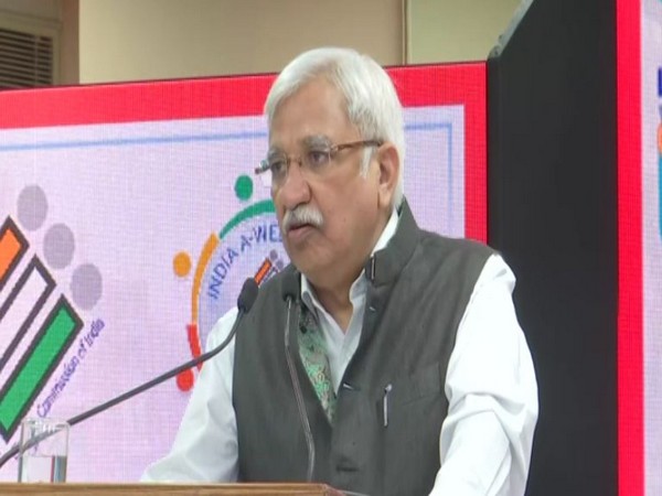 CEC Sunil Arora speaking on Thursday. Photo/ANI
