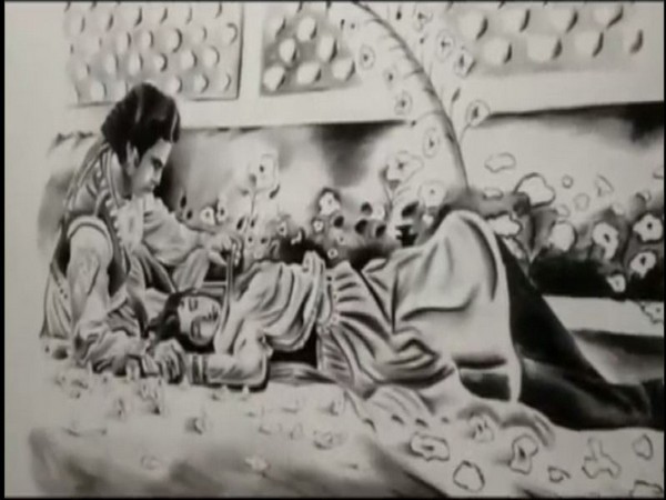 Potrait by Zohaib Khan (Photo/ANI) 