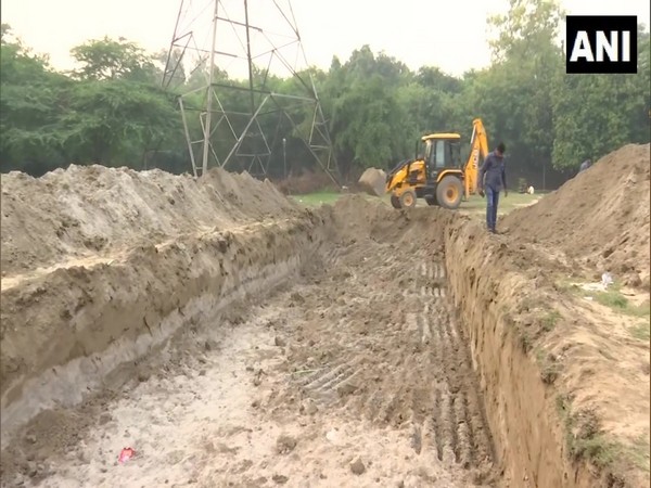 A visual of Chhath puja preparations in Delhi's Laxmi Nagar on Saturday. (Photo/ANI) 
