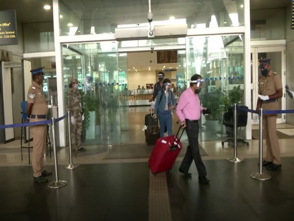 First flight from Delhi has arrived in Chennai. [Photo/ ANI]