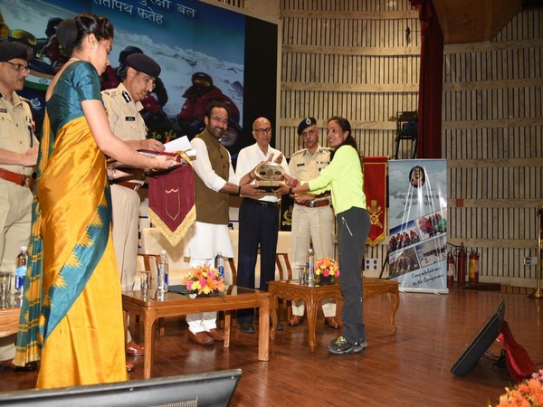 MoS for Home Affairs, G Kishan Reddy at the felicitation ceremony in New Delhi on Wednesday.