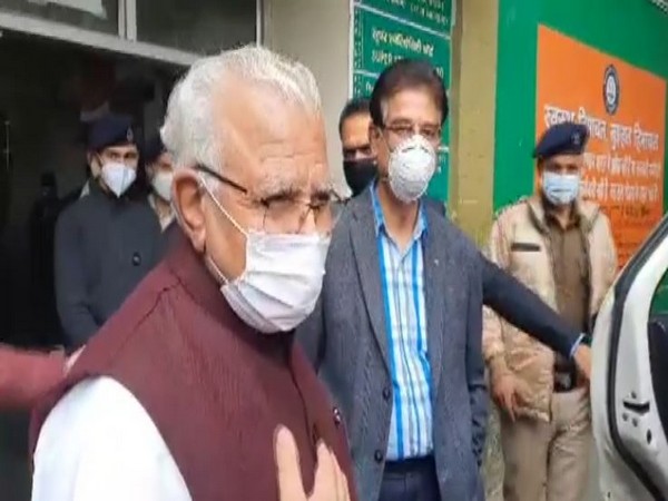 Haryana Chief Minister Manohar Lal Khattar leaving from a hospital in Shimla. (Photo/ANI)
