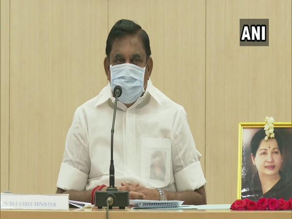 Tamil Nadu Chief Minister Edappadi K Palaniswami speaking to media on Tuesday. Photo/ANI