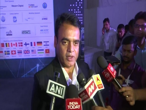 Deputy Chief Minister CN Ashwath Narayan talking to reporters in Bengaluru. Photo/ANI