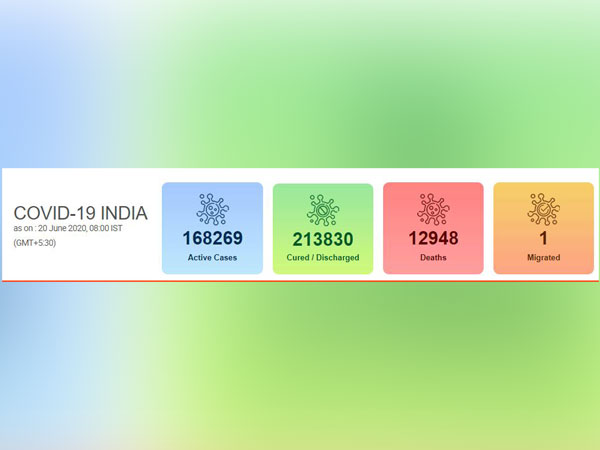 India's COVID-19 count reached 3,95,048 on Saturday.