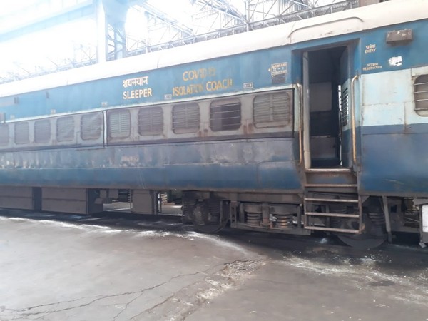 A visual of a COVID-19 coach in Howrah, West Bengal on Thursday. Photo/ANI