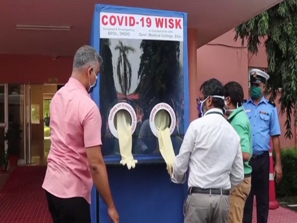The COVID-19 WISK installed at INHS Sanjeevani. Photo/ANI