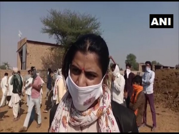 Sardarshahar Tehsildar Kutendra Kanwar speaks to ANI on Saturday. (Photo/ANI)