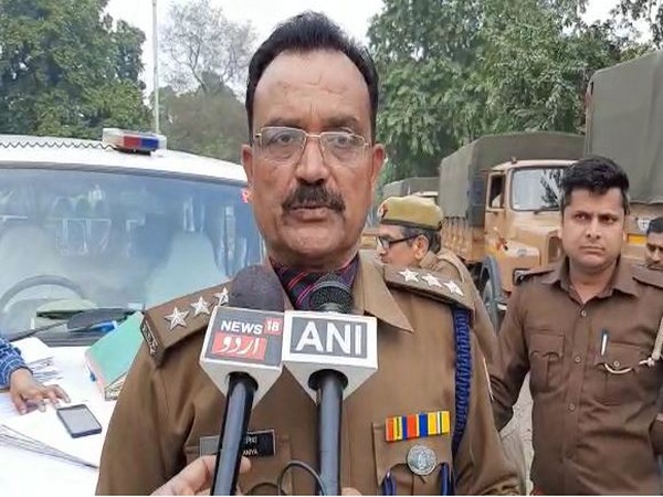 Circle Officer (CO) Civil Lines, Anil Samania speaking to reporters in Aligarh on Tuesday. Photo/ANI