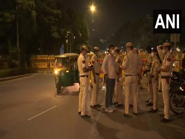 Visual of police officials at Centra Delhi (File Photo/ANI)