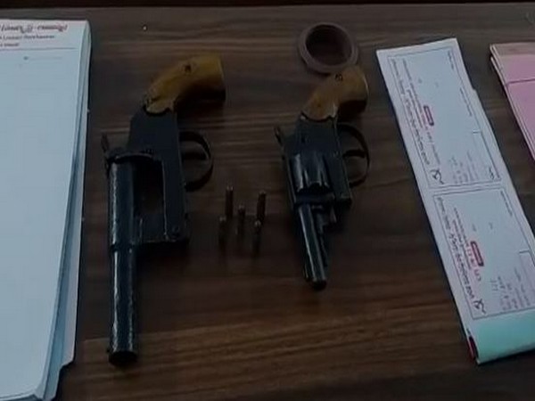 Arms recovered from Naxals in Telangana.