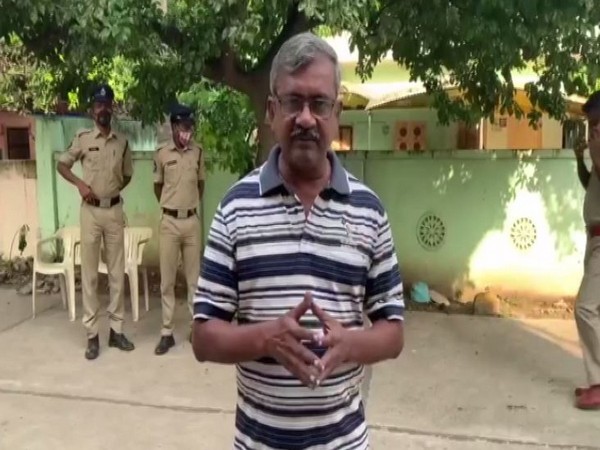 CPI(M) leader CH Babu Rao talking to reporters on Monday. Photo/ANI