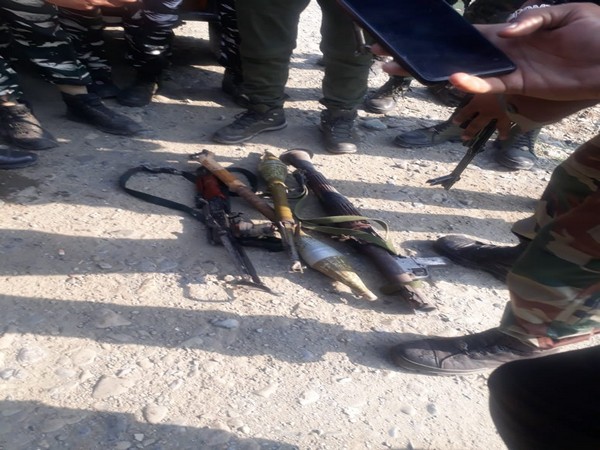 CRPF foils attack on BSF convoy, neutralises LeT terrorist in J-K's Kulgam. (Photo/ANI)