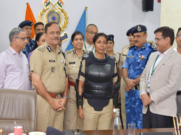 CRPF DG unveiled women specific protective gear on Friday. (Photo by CRPF)