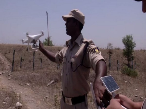 Security Personnel using drone to kepe strict vigil ahead of Amarnath Yatra (Photo/ANI)