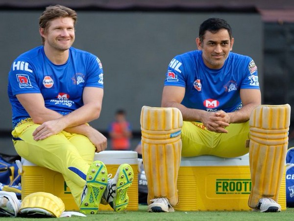 CSK all-rounder Shane Watson with skipper MS Dhoni. (Photo/Shane Watson Twitter)