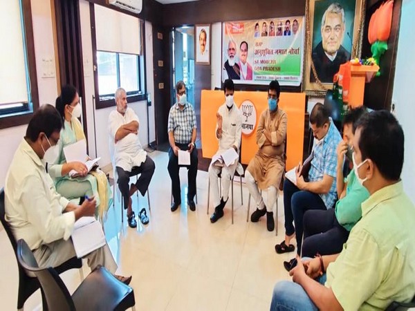 Review meeting conducted by CT Ravi. (Photo/ ANI)