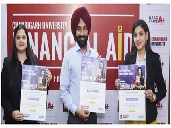 Satnam Singh Chancellor Chandigarh launching the Rs 48 Crore CU-Financial Aid Scheme for meritorious and deserving students at Chandigarh.