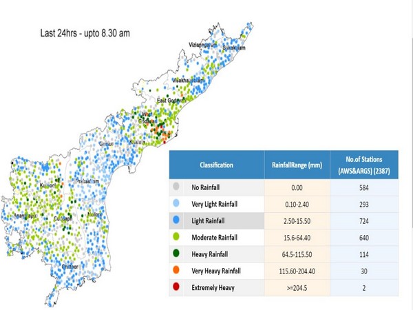 Parts of Andhra Pradesh received heavy rainfall. (Photo: Central Water Commission Official Flood Forecast Twitter)