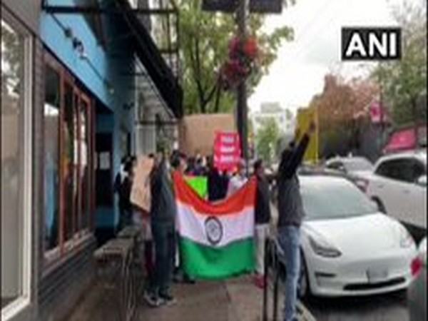 Indian community in Canada on Wednesday held an anti-China protest outside the Bejing's Consulate office in Vancouver.