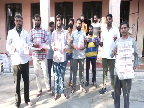 Candles made by jail inmates in District Jail Jammu has helped them gain skills important for a meaningful livelihood. (Photos/ANI)