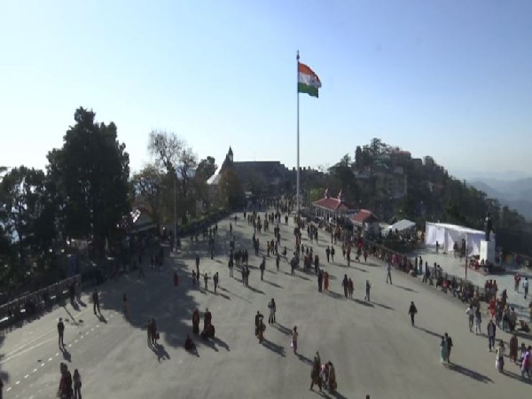 Footfall of tourists in Shimla has increased amid festive season. (Photos/ANI)