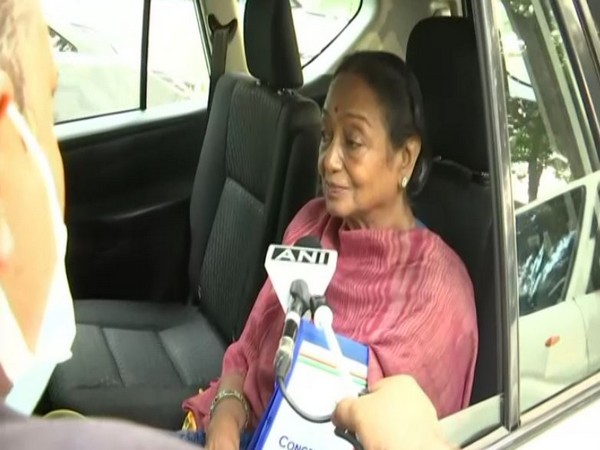 Senior Congress leader Meira Kumar speaking to ANI in Delhi on Saturday. (Photo/ANI)